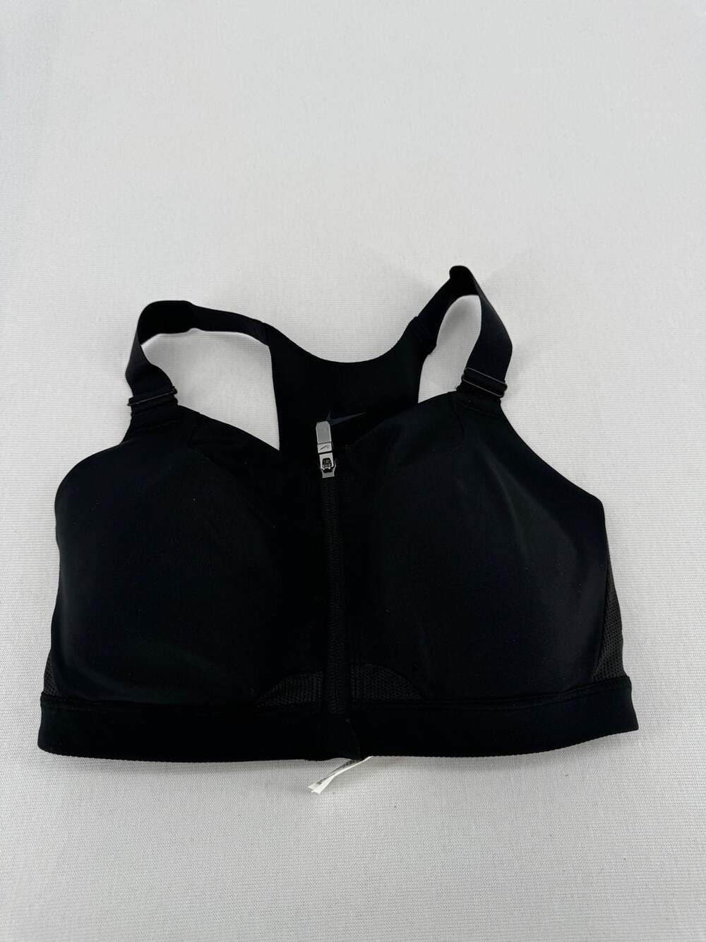 Nike Alpha Zip-Front Sports Bra Size XS (F-G) Black